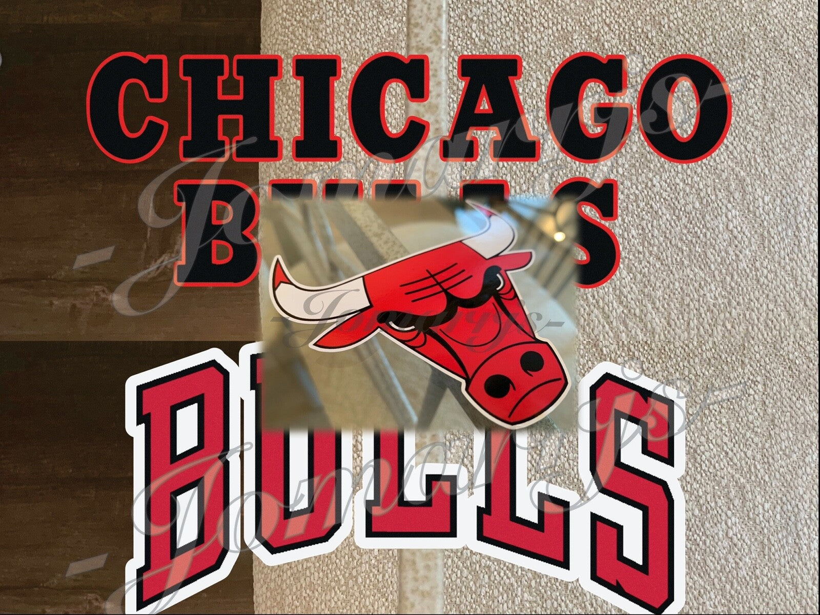 Chicago Bulls Basketball Team Mascot Logo NBA Sticker Decal Vinyl Windy City