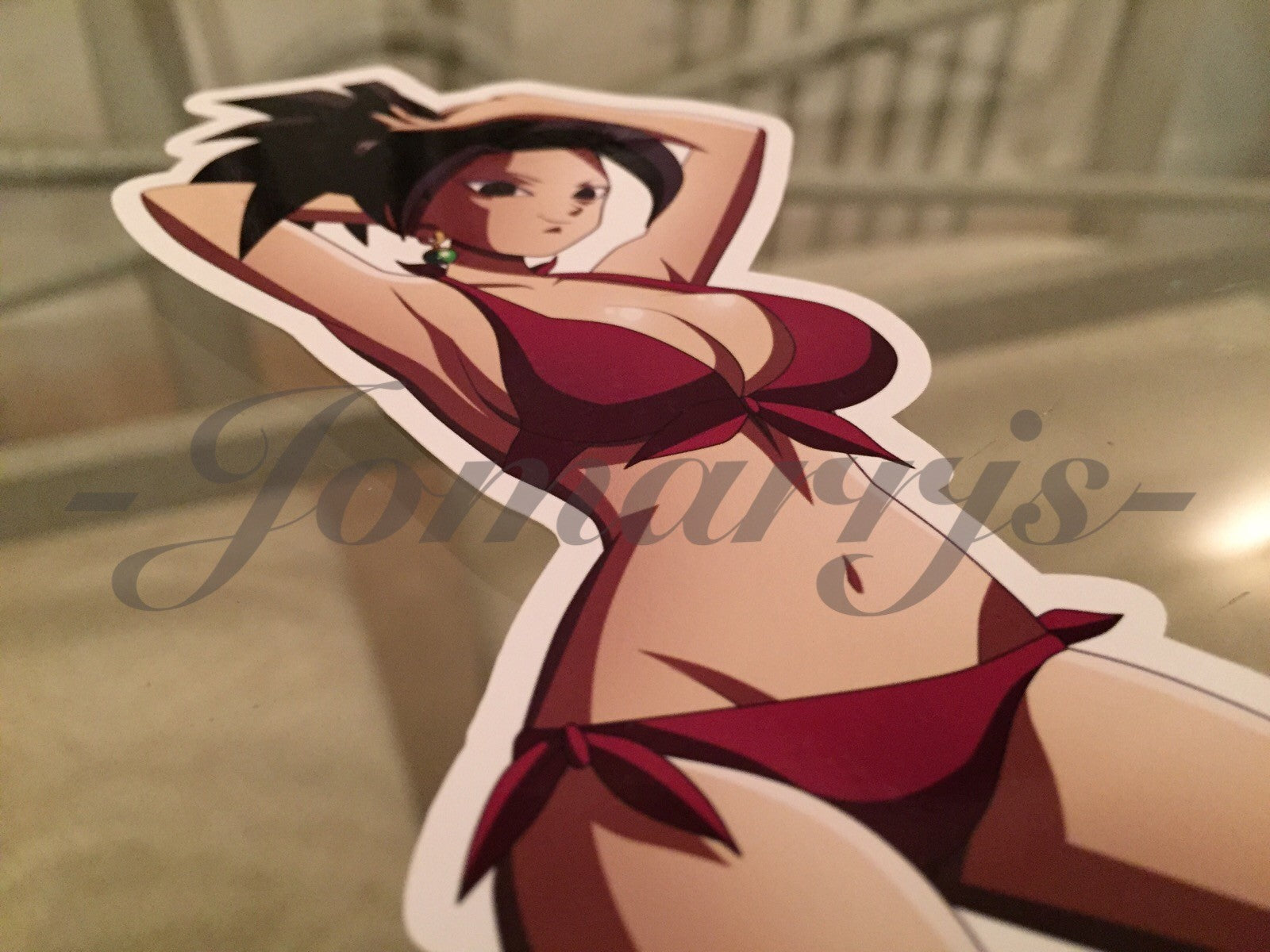 Dragon Ball Z - Anime - Kefla Bikini Sun Fun Sticker Decal Vinyl DBZ manga