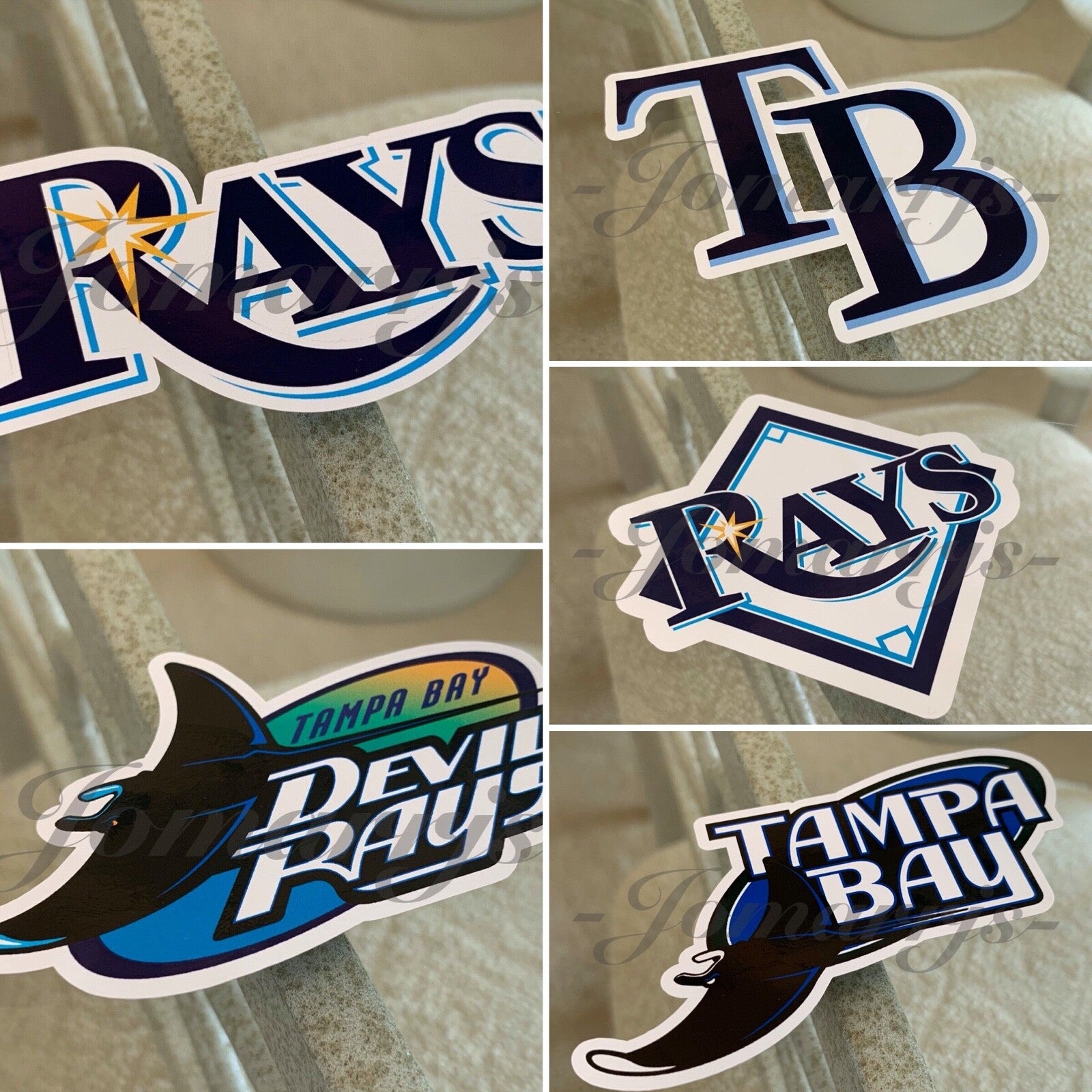 Tampa Bay Devil Rays Baseball Logo MLB Sticker Decal Vinyl Sz: 2"-18" waterproof