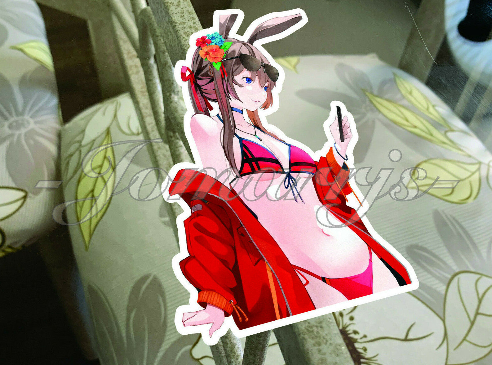 Arknights - Anime - Amiya Bikini Sun Fun Sticker Decal Vinyl ecchi manga