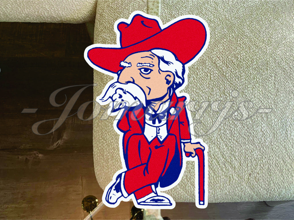 Ole Miss University Rebels SEC Football Logo NCAA Sticker Decal #HottyToddy