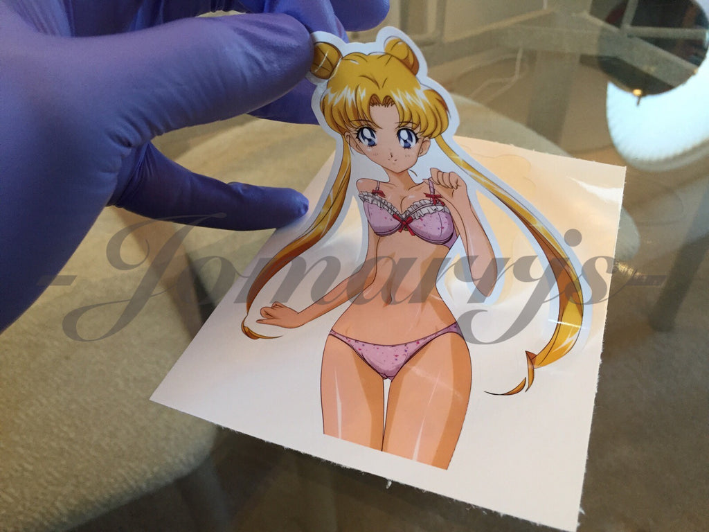 Sailor Moon - Anime - Lingerie Sticker Decal Vinyl bikini anime