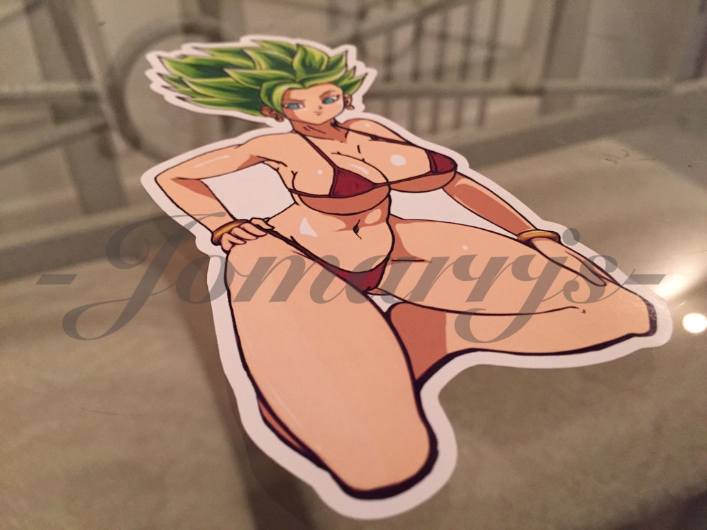 Dragon Ball Z - Anime - Kefla Bikini Sun Fun Sticker Decal Vinyl DBZ manga kale