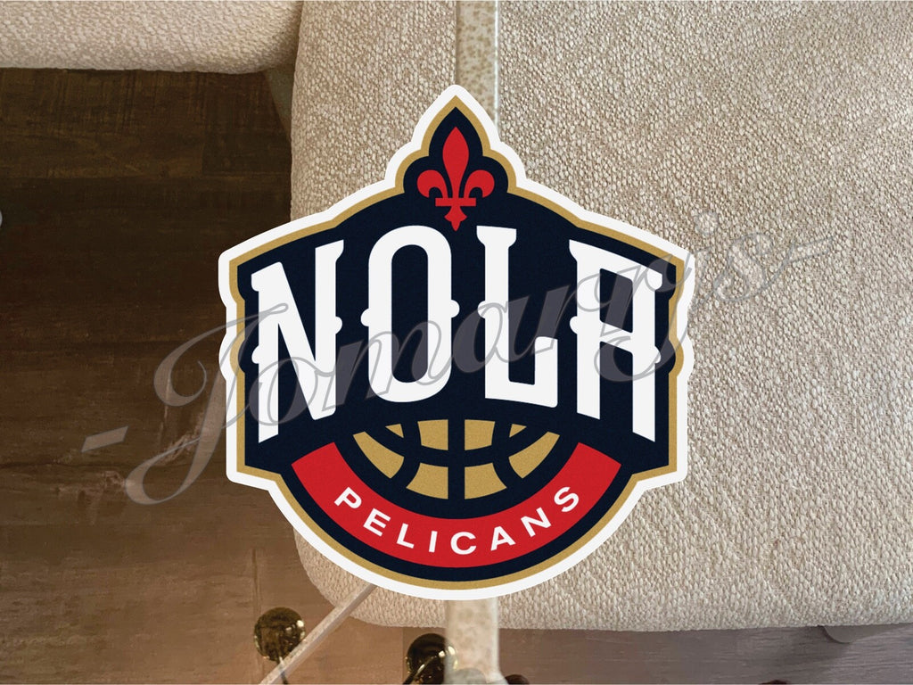 New Orleans Pelicans Logo NBA Sticker Decal Vinyl waterproof 2-18" phone tumbler