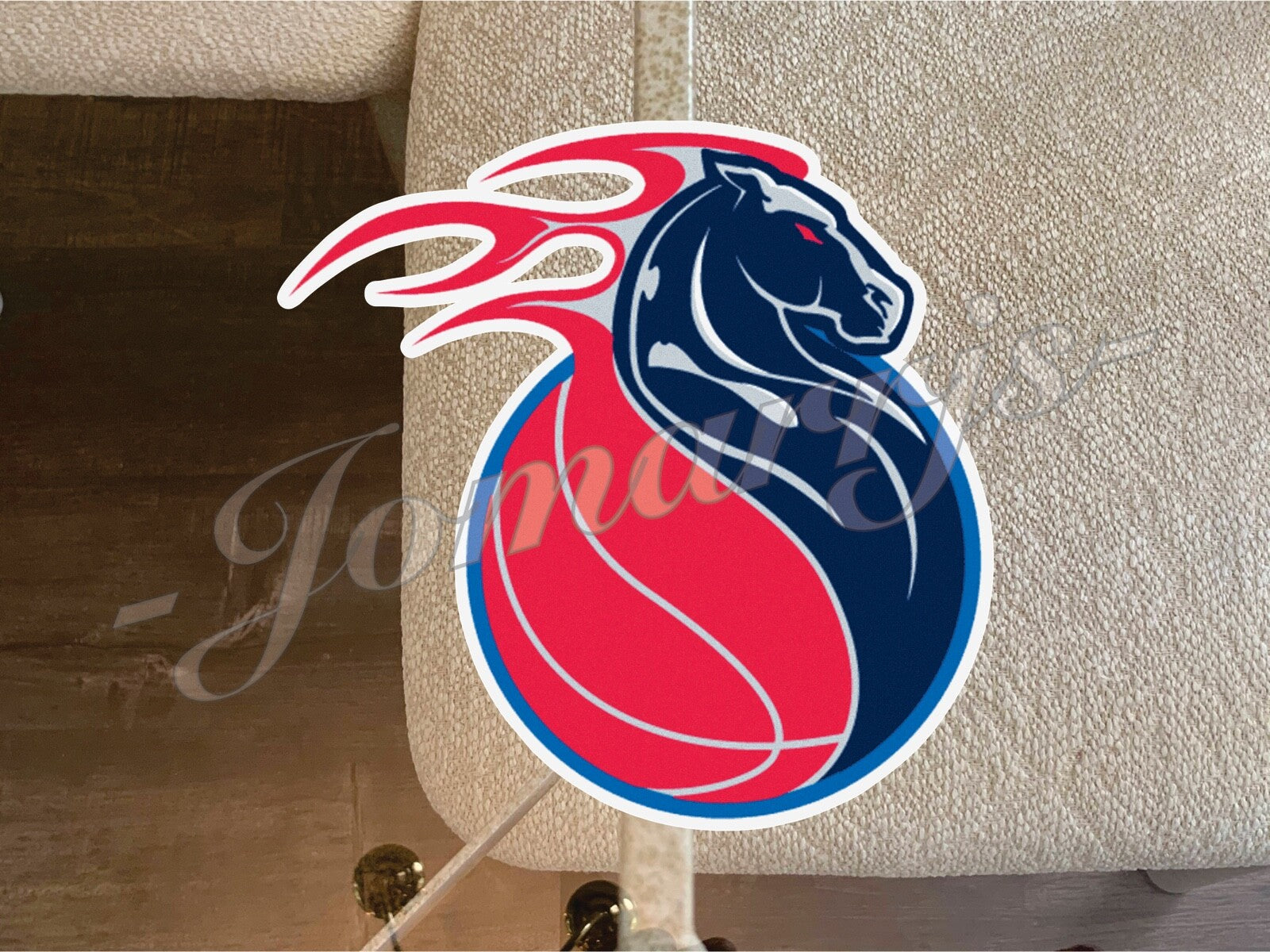 Detroit Pistons Basketball Team Logo NBA Sticker Decal #DetroitBasketball 2"-18"