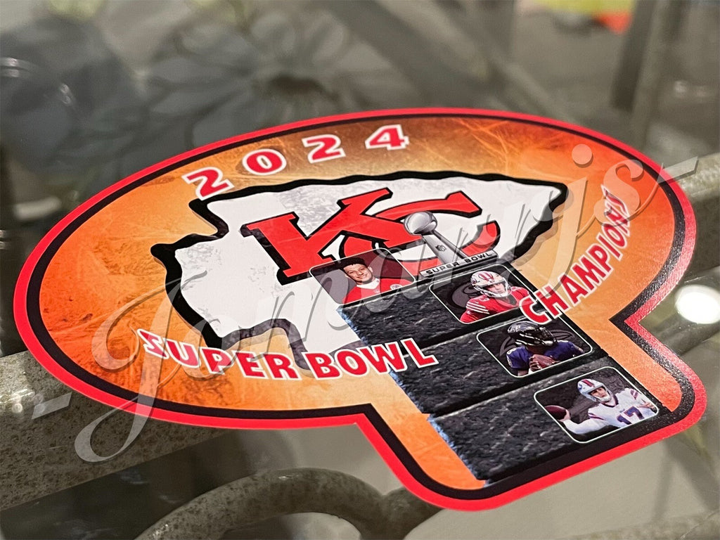 Kansas City Chiefs Custom Sticker Super Bowl Champions LVIII Mortal Kombat 58