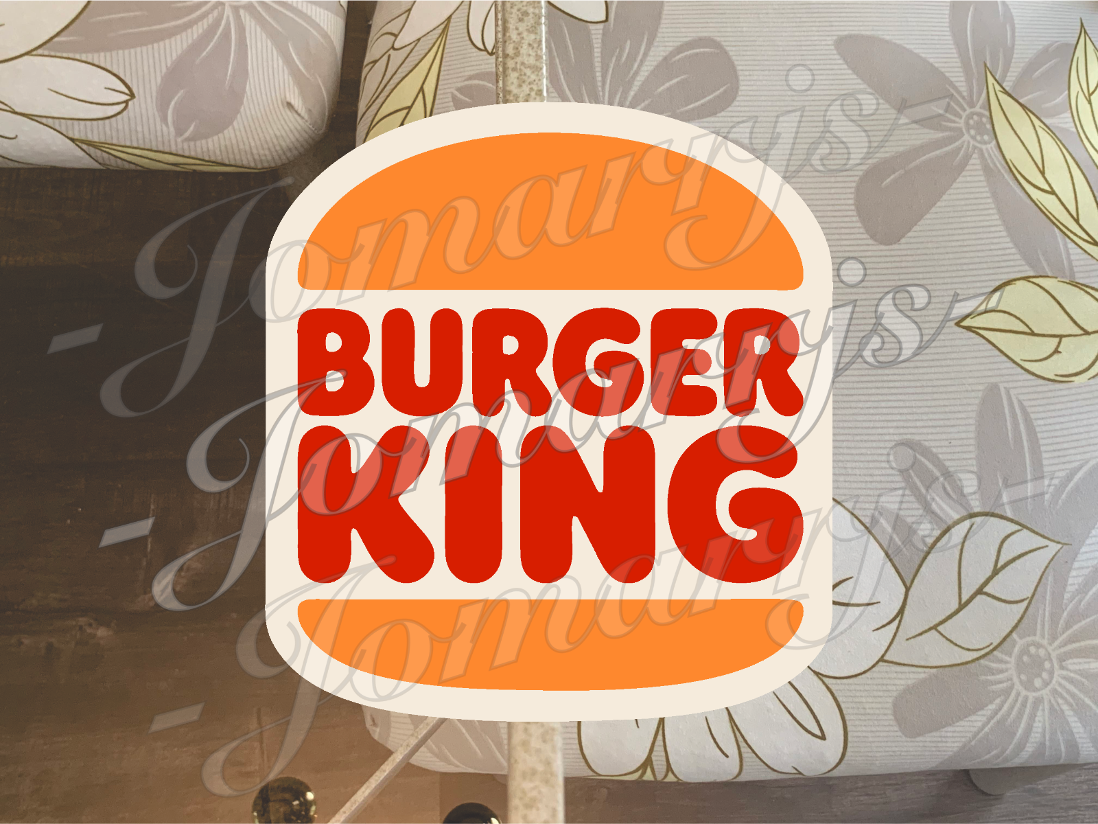 Burger King Logo Fast Food Brand Custom Vinyl Sticker Decal fan tumbler laptop