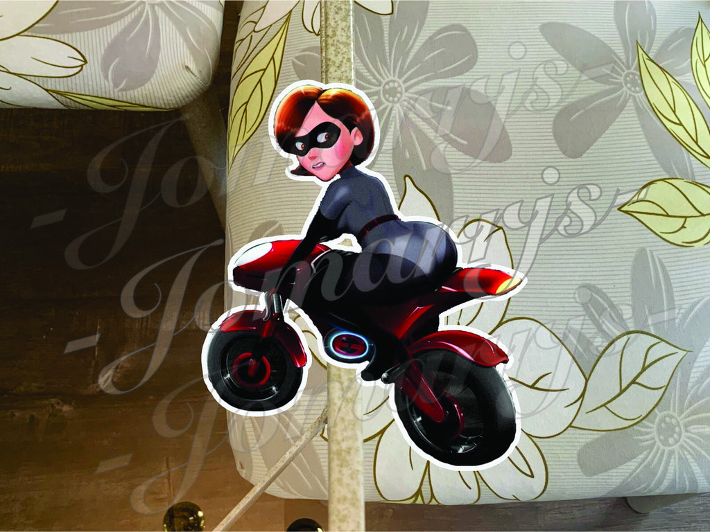 The Incredibles Elastigirl Helen Parr 04 Custom Sticker Decal ecchi car laptop