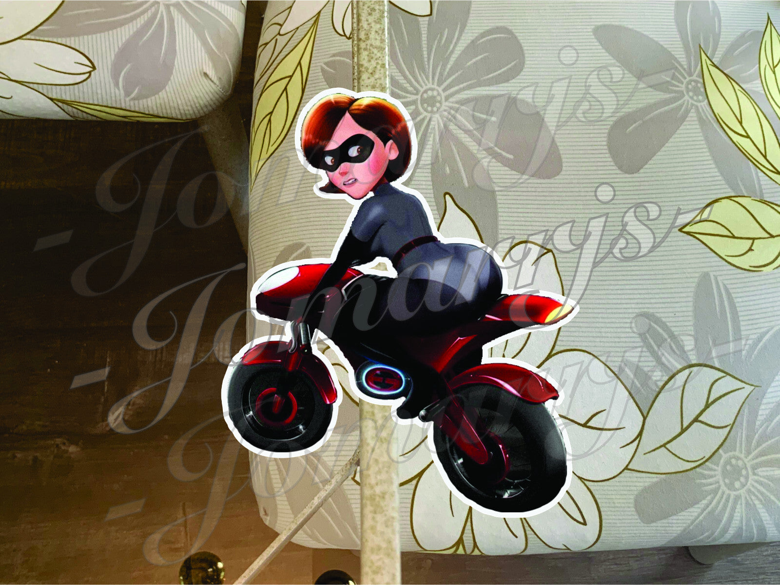 The Incredibles Elastigirl Helen Parr 04 Custom Sticker Decal ecchi car laptop