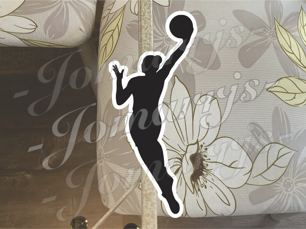 WNBA Logo Custom Colored Decal laptop waterproof tumbler Sz 2"-18"