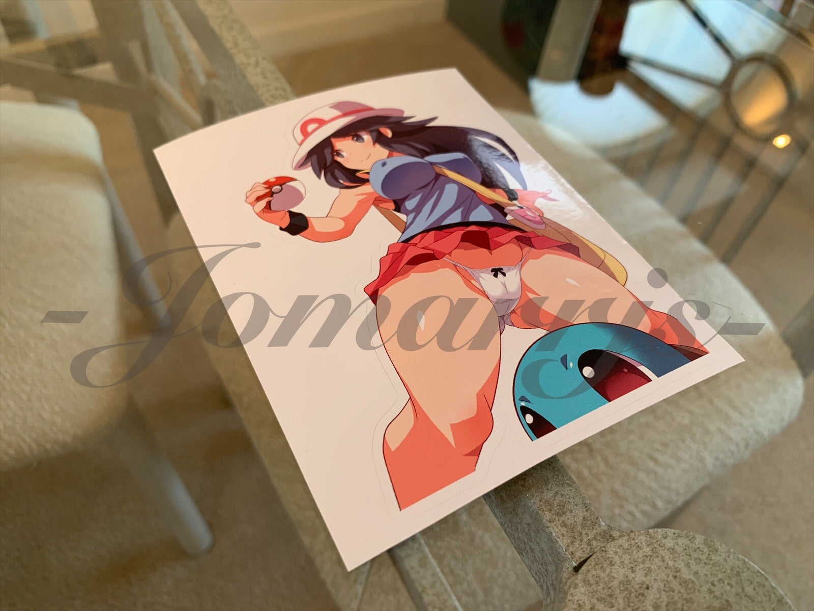 Pokemon - Anime - Leaf "Squirtle" Lingerie Sun Fun Sticker bikini