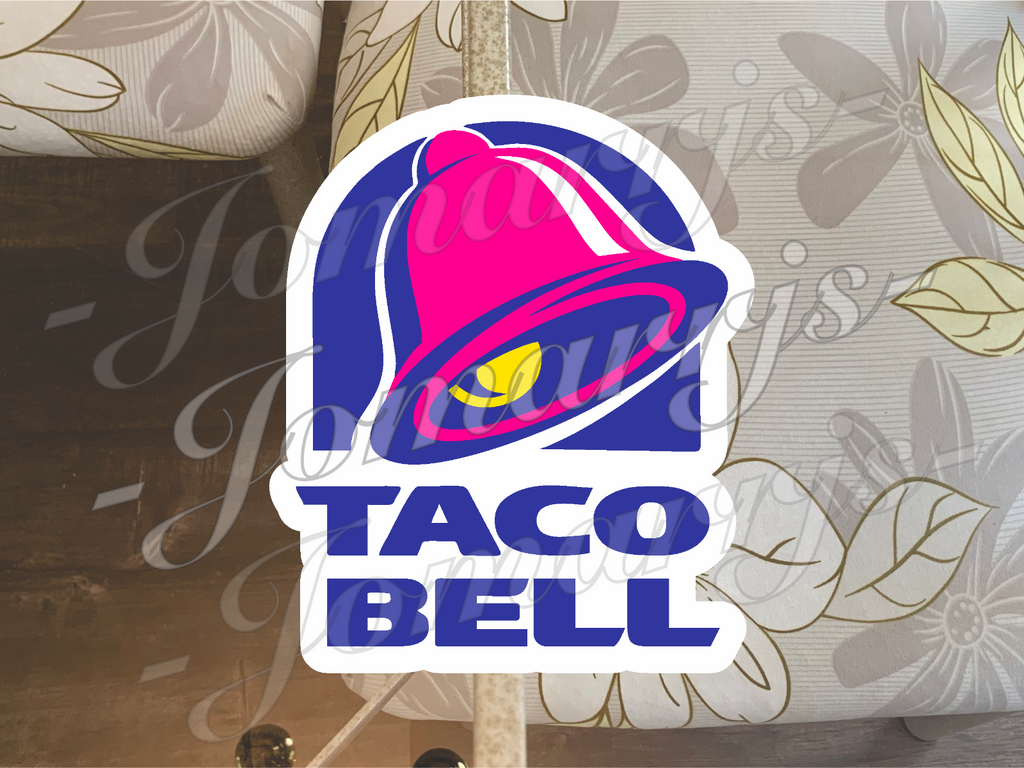 Taco Bell Logo Fast Food Brand Custom Vinyl Sticker Decal fan tumbler laptop