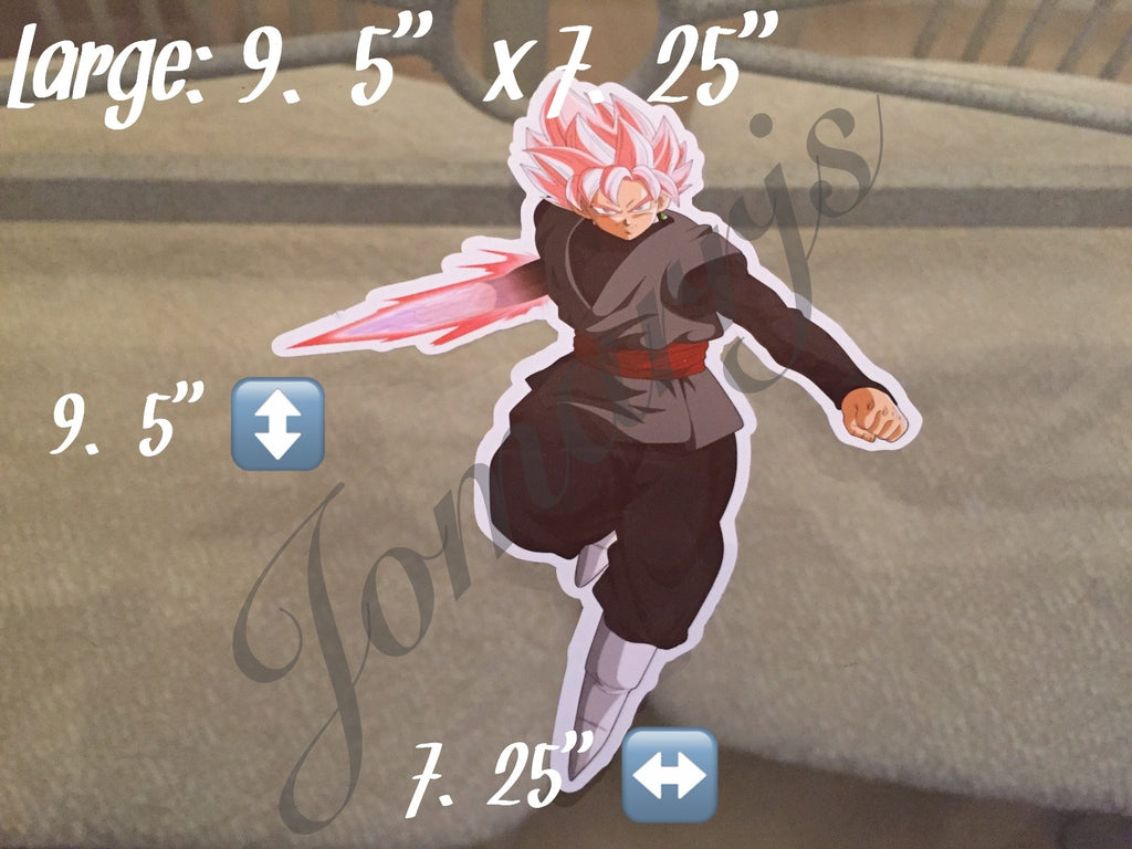 Evil Dark Goku Black Dragon Ball Z Sticker Decals Vinyl Sign Comic DBZ *3 Sizes*