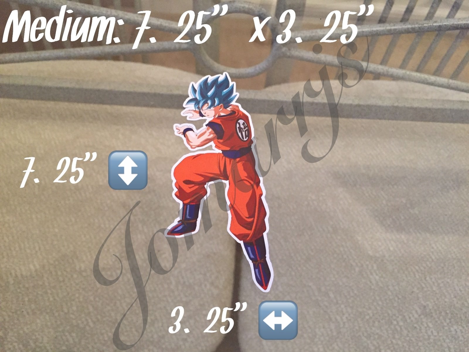 Dragon Ball Z Blue Hair Goku Stickers Decals Vinyl Sign Comic DBZ *3 Sizes!*
