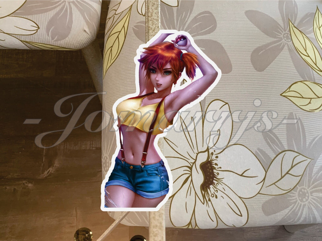Pokemon Anime Misty Kasumi Custom Colored Sticker Decal Vinyl manga #b