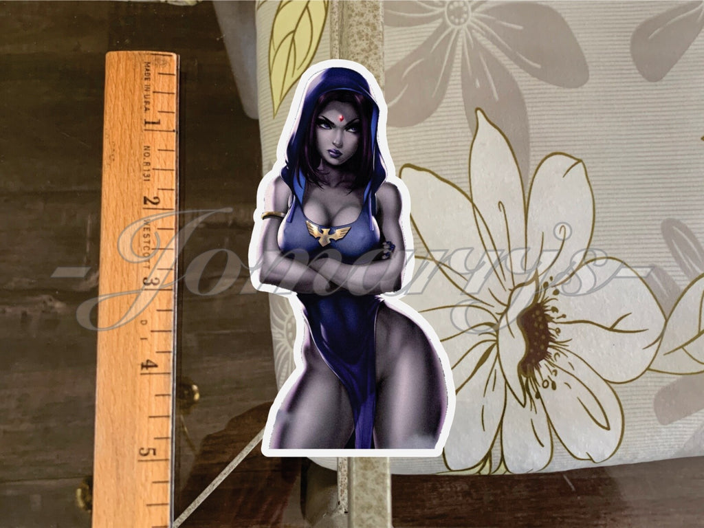Teen Titans Raven Anime Sticker Decal ecchi sexy pin up bikini sun fun #1-4