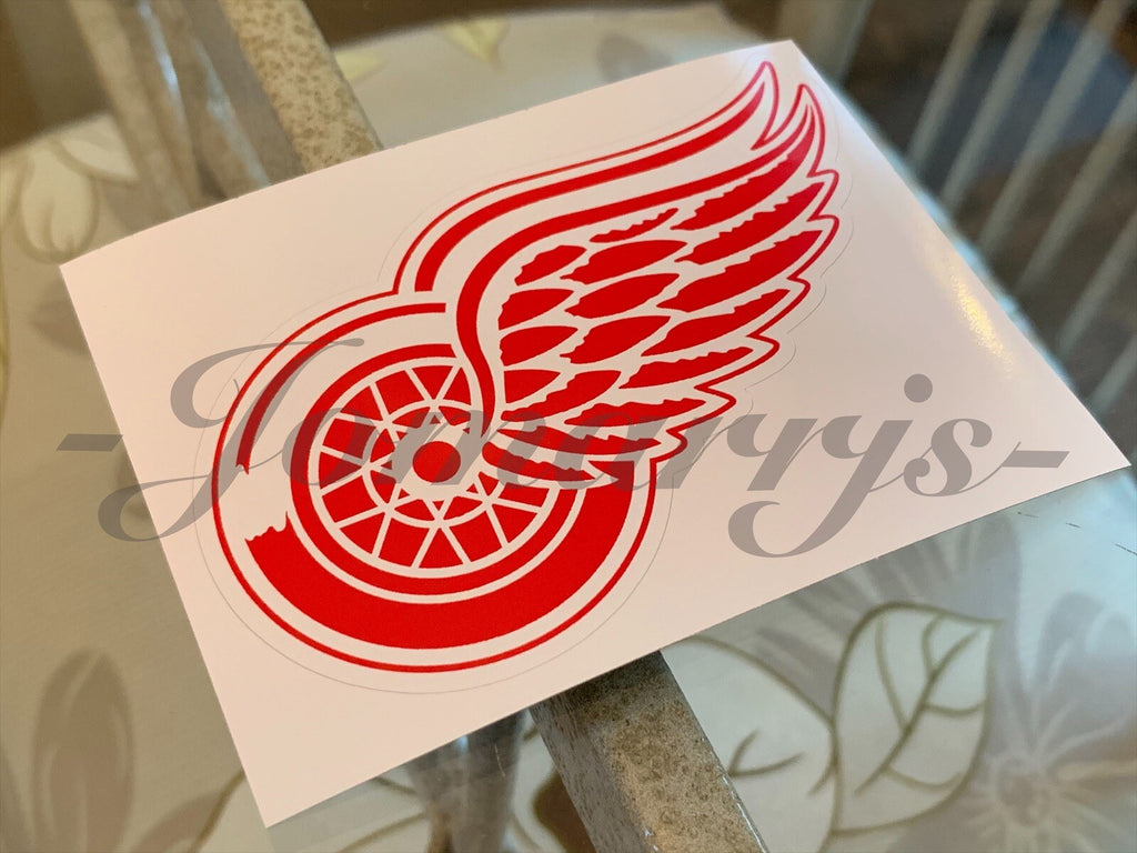 Detroit Red Wings Hockey Team Logo NHL Sticker Decal Vinyl #LGRW