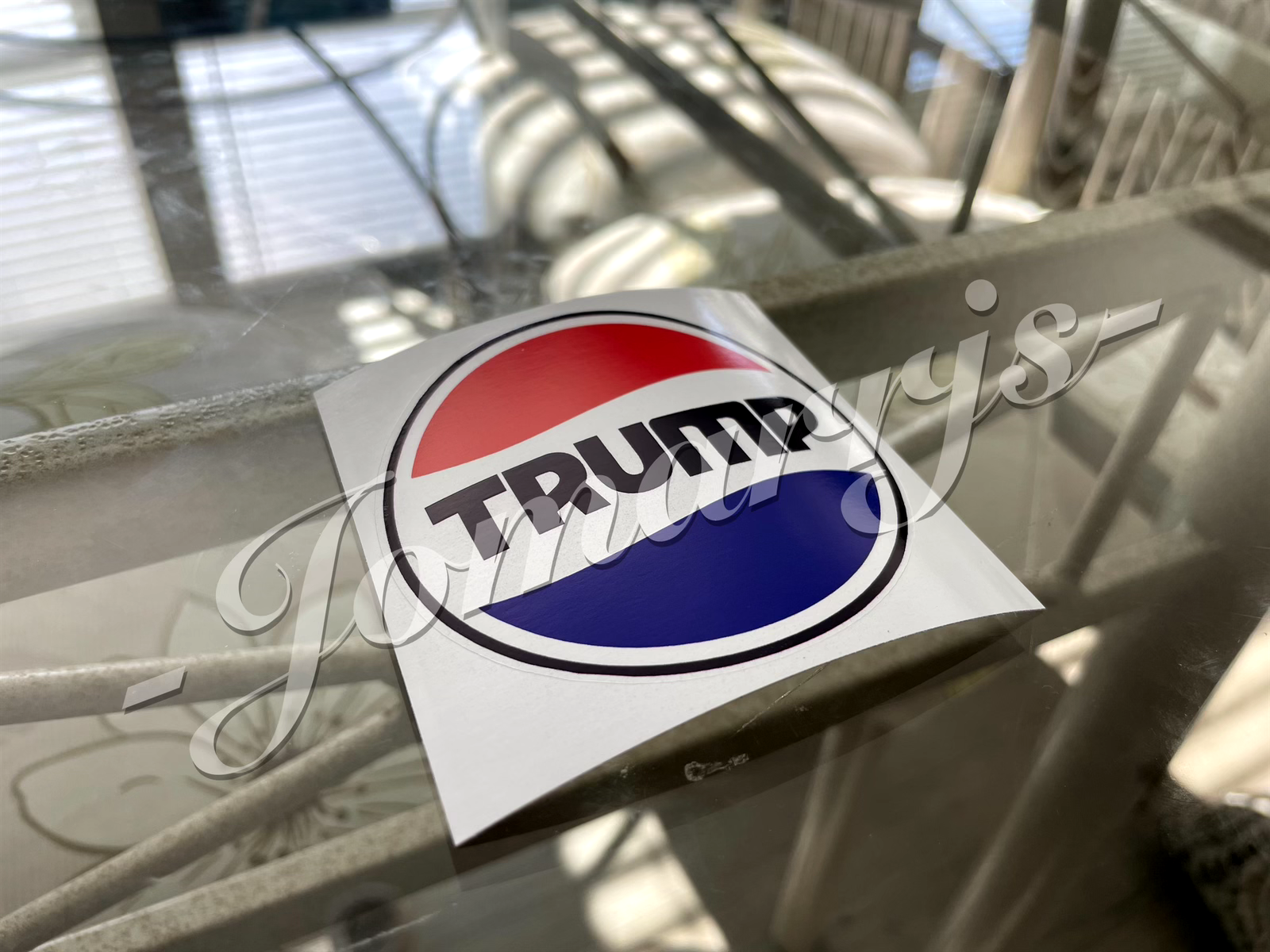 Custom Parody Donald Trump Pepsi Cola Fan funny Sticker Decal MAGA 45 47 vance