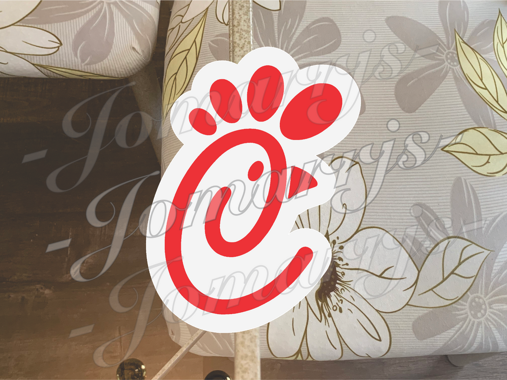 Chick Fil A Logo Custom Vinyl Sticker Decal fan tumbler laptop fast food