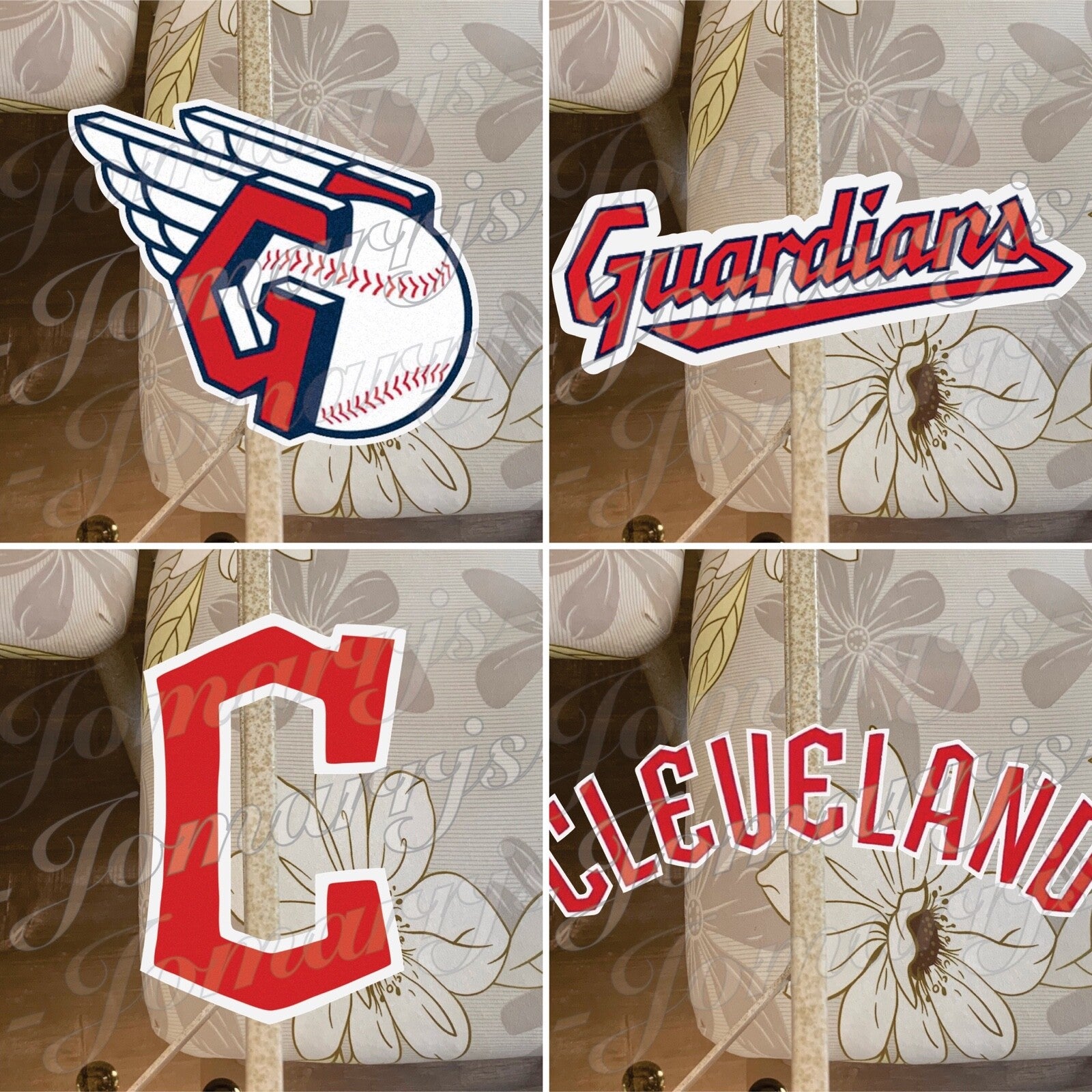 Cleveland Guardians Baseball Team Logo MLB Sticker Decal Vinyl 2-18"* waterproof