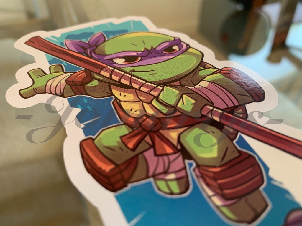 Teenage Mutant Ninja Turtles Donatello Sticker Decal Sign Chibi Movie