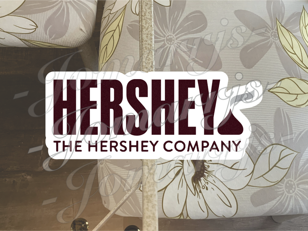 Hershey's Kiss Logo Candy Brand Custom Vinyl Sticker Decal fan tumbler laptop