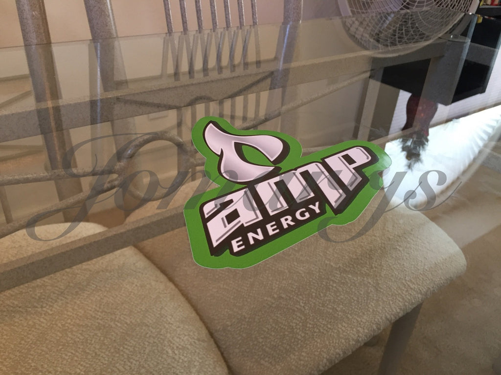 Amp Energy Drink Stickers Decal Sign Logo BMX Motocross Racing Red Bull *4"-18"*