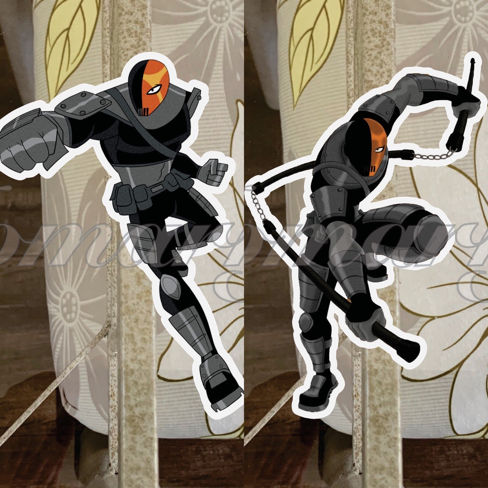 Teen Titans Slade Anime Sticker Decal #1-2 a. b. manga DC Comics deathstroke