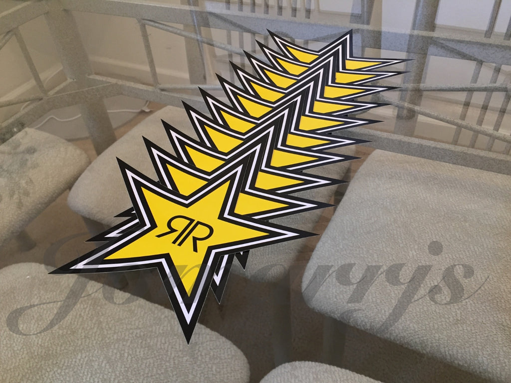 Authentic Rockstar Energy Drink Sticker Decal Sign Logo Die Cut BMX Motocross 🏁