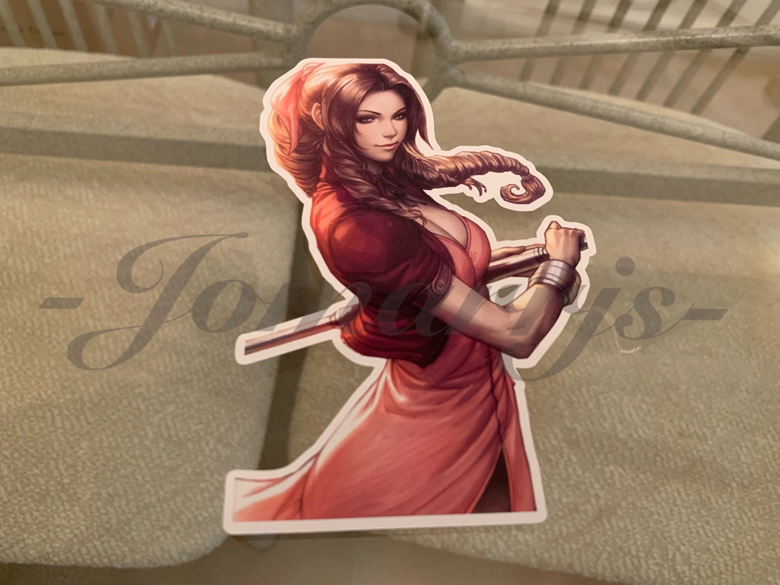 Final Fantasy Gaming Aerith Gainsborough Sticker Decals Vinyl ff 7 anime vii A.