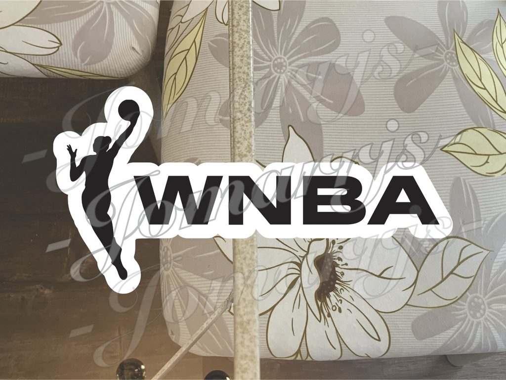 WNBA Logo Custom Colored Sticker Decal car laptop waterproof tumbler Sz 2"-18"