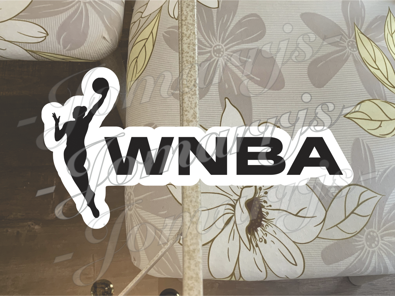 WNBA Logo Custom Colored Sticker Decal car laptop waterproof tumbler Sz 2"-18"