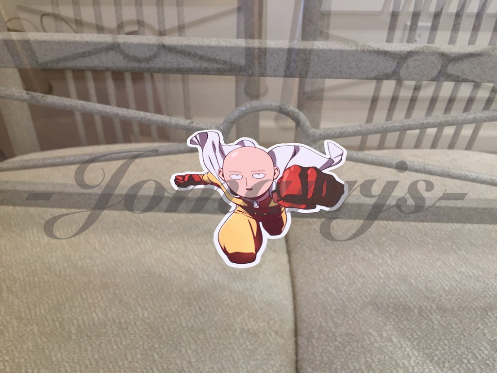 One Punch Man - Anime - Saitama - "Charging Punch" Anime Decal Sticker *3 Sizes*