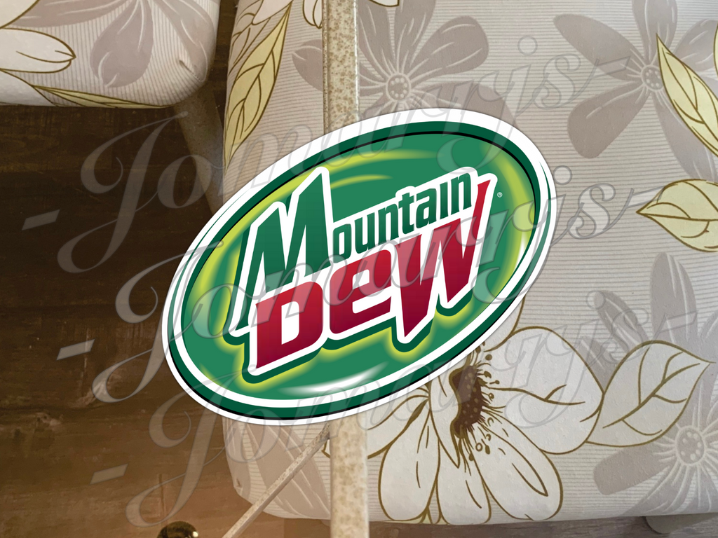 Mountain Dew Logo Brand Drink Soda Sticker Decal fan skate laptop car baja blast