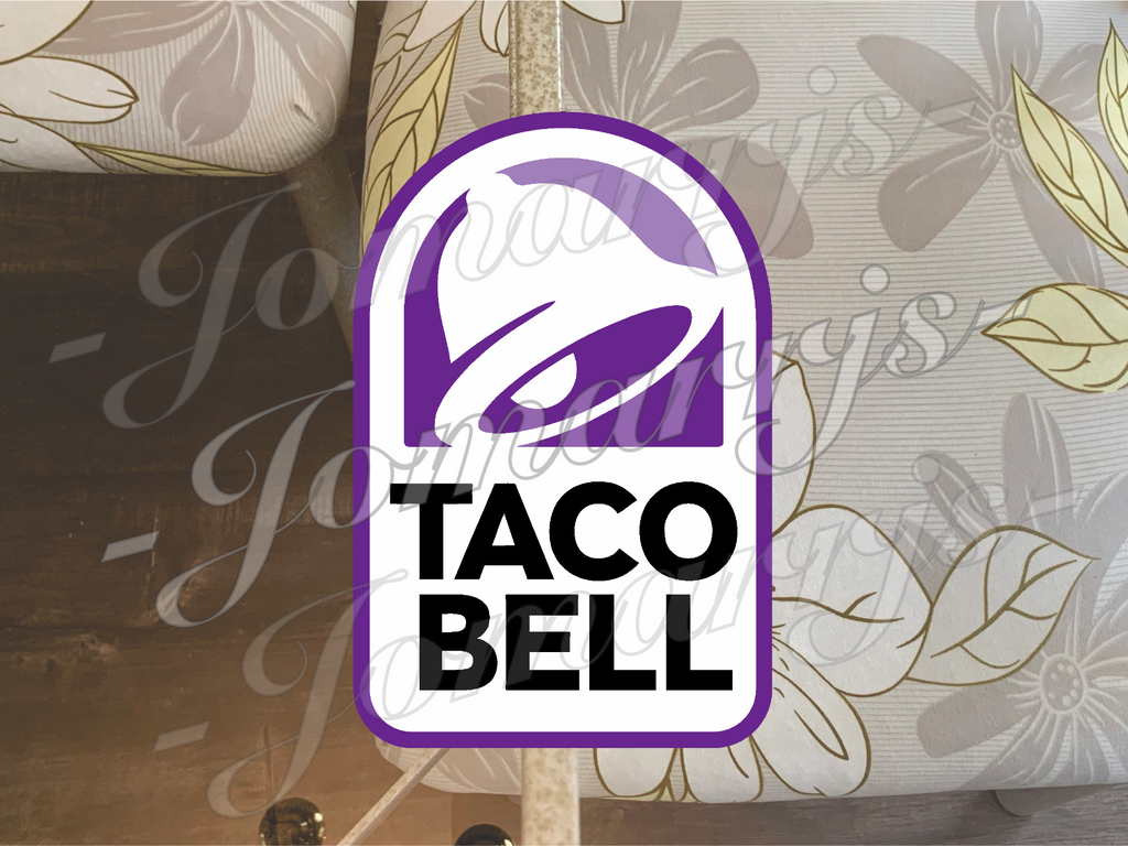 Taco Bell Logo Fast Food Brand Custom Vinyl Sticker Decal fan tumbler laptop