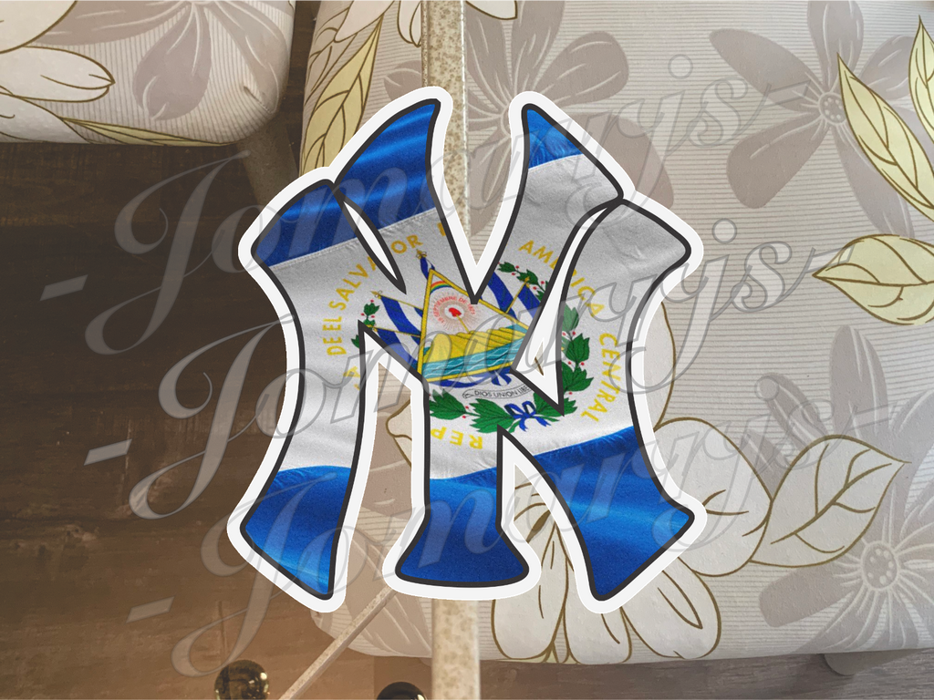 New York Yankees NY Logo "Latin Vibes” Edition Sticker Decal Vinyl  *Sz: 4"-18"*