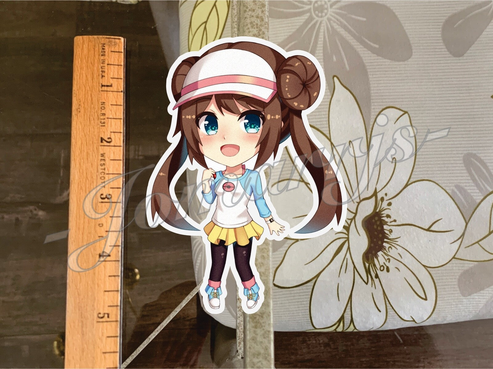 Pokemon Anime Mei Rosa Cute Chibi Custom Sticker Decal Vinyl manga fun art #1