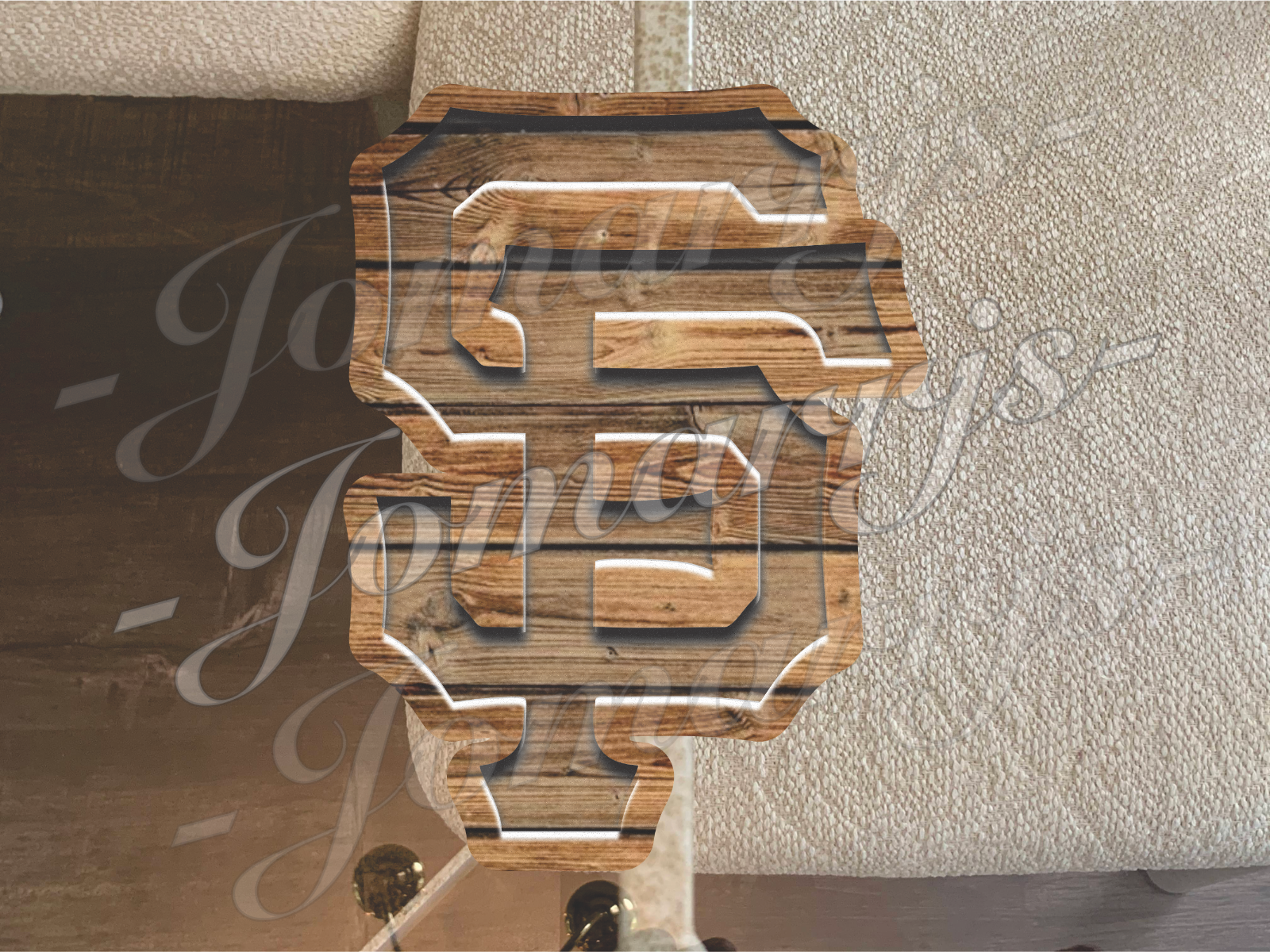 San Francisco Giants Custom Wood Grain MLB Sticker Decal SF GIGANTES waterproof