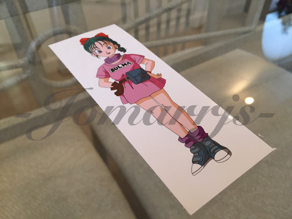 Dragon Ball Z Anime Bulma "Hands on Hips" Sticker Decal Vinyl Comic DBZ