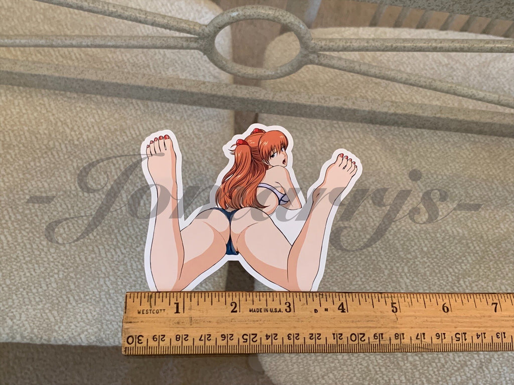 Neon Genesis Evangelion Asuka Langley Bikini Sun Fun Sticker Decal Vinyl laptop