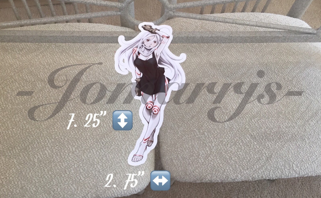 Deadman Wonderland - Anime - Shiro in Dress Sticker Decals Vinyl custom