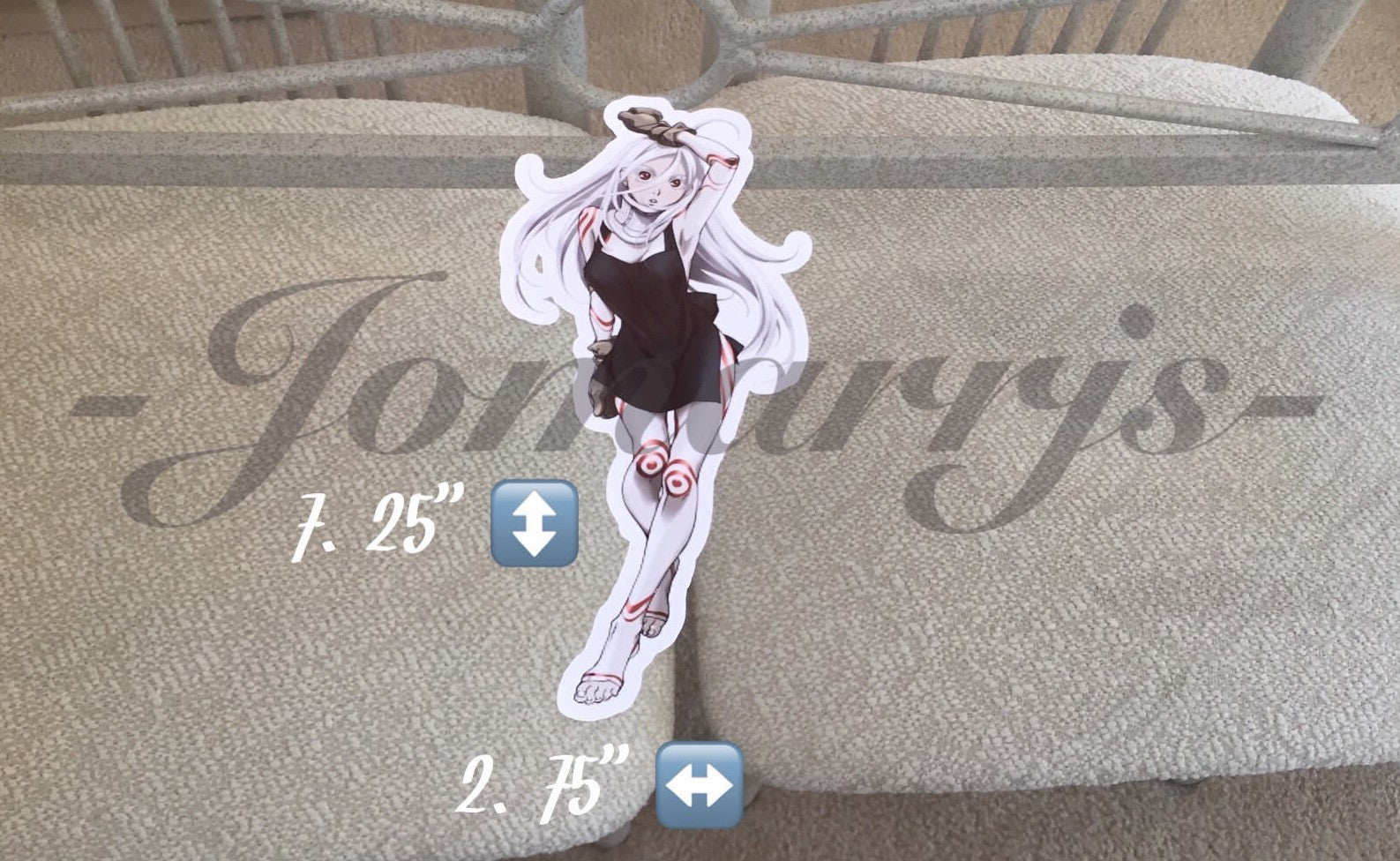 Deadman Wonderland - Anime - Shiro in Dress Sticker Decals Vinyl custom