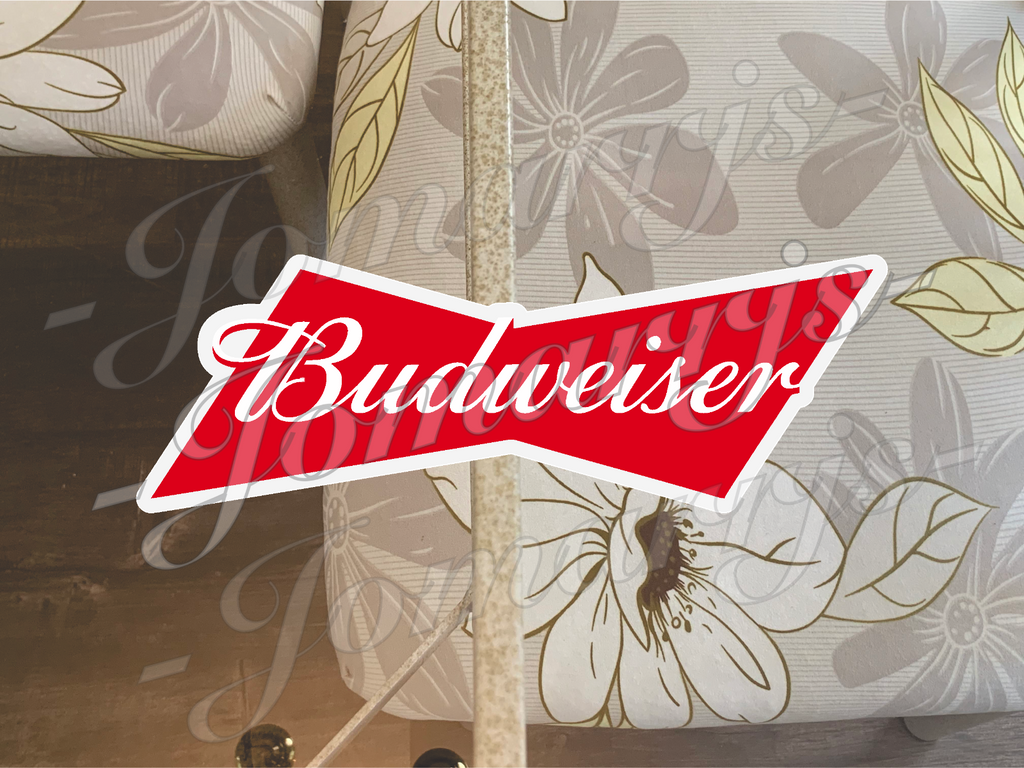 Budweiser Beer Logo Custom Vinyl Sticker Decal fan car vehicle tumbler Sz 3"-18"