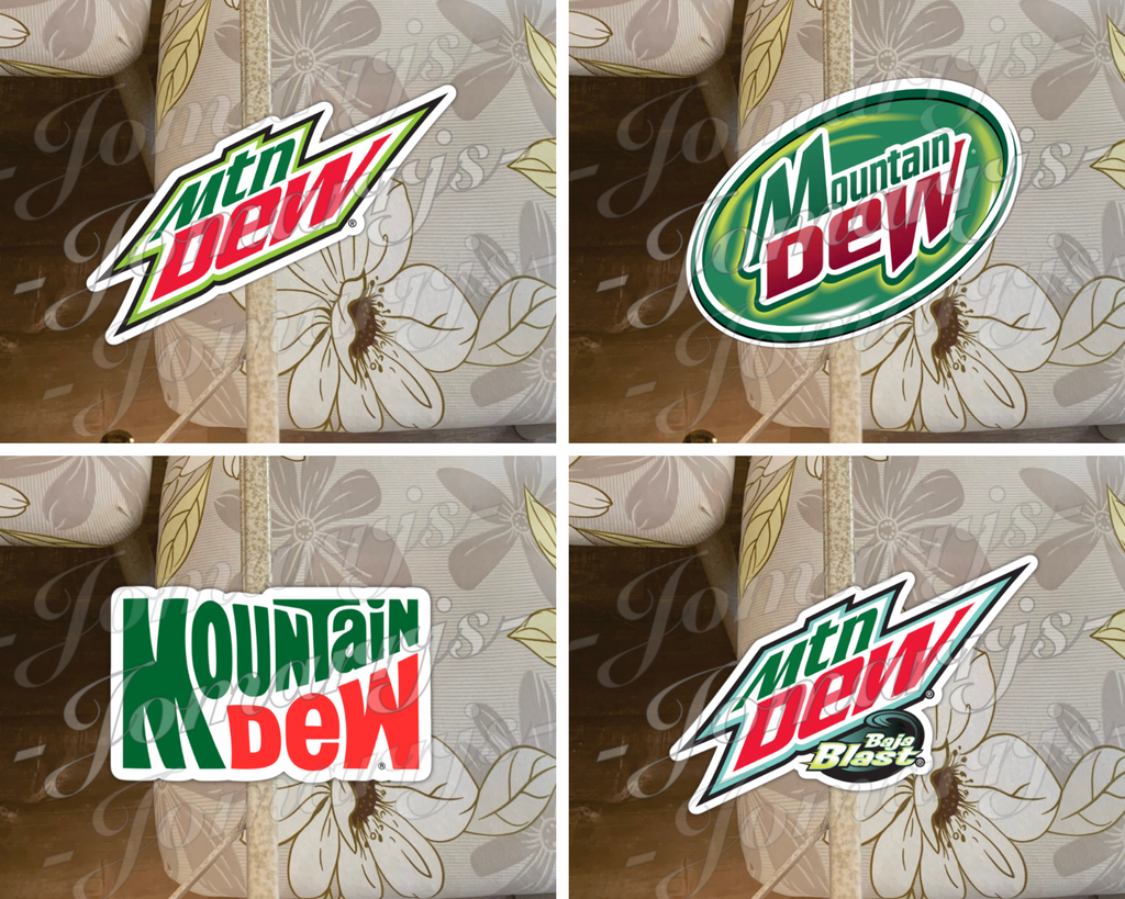 Mountain Dew Logo Brand Drink Soda Sticker Decal fan skate laptop car baja blast