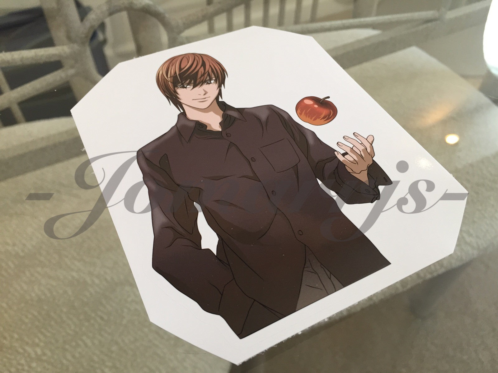 Death Note - Anime Light Yagami Kira Sticker Decals Vinyl binder laptop console