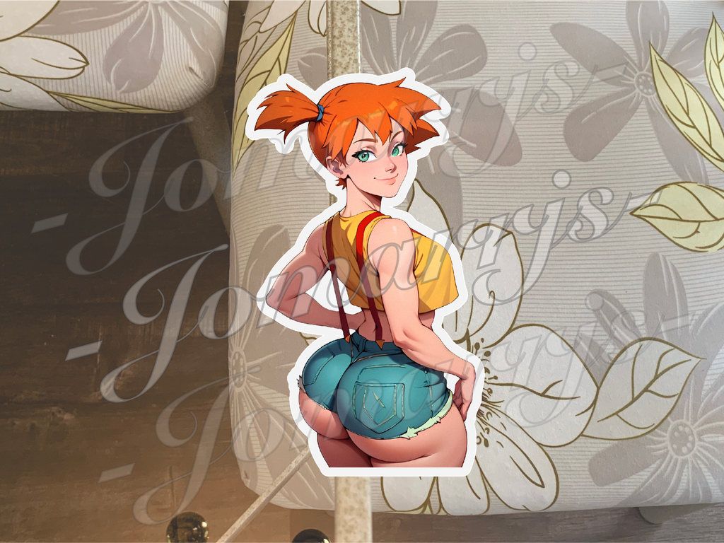 Pokemon Anime Misty Kasumi 03 Decal Vinyl manga ecchi waifu art thicc fun