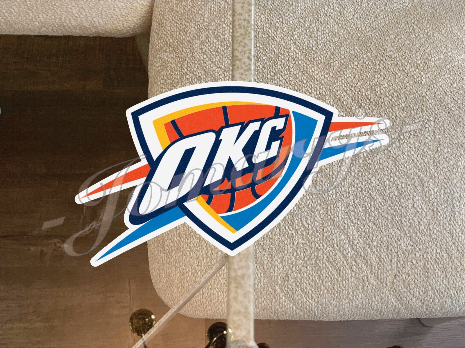Oklahoma City Thunder OKC Logo NBA Sticker Decal Vinyl waterproof 2"-18"