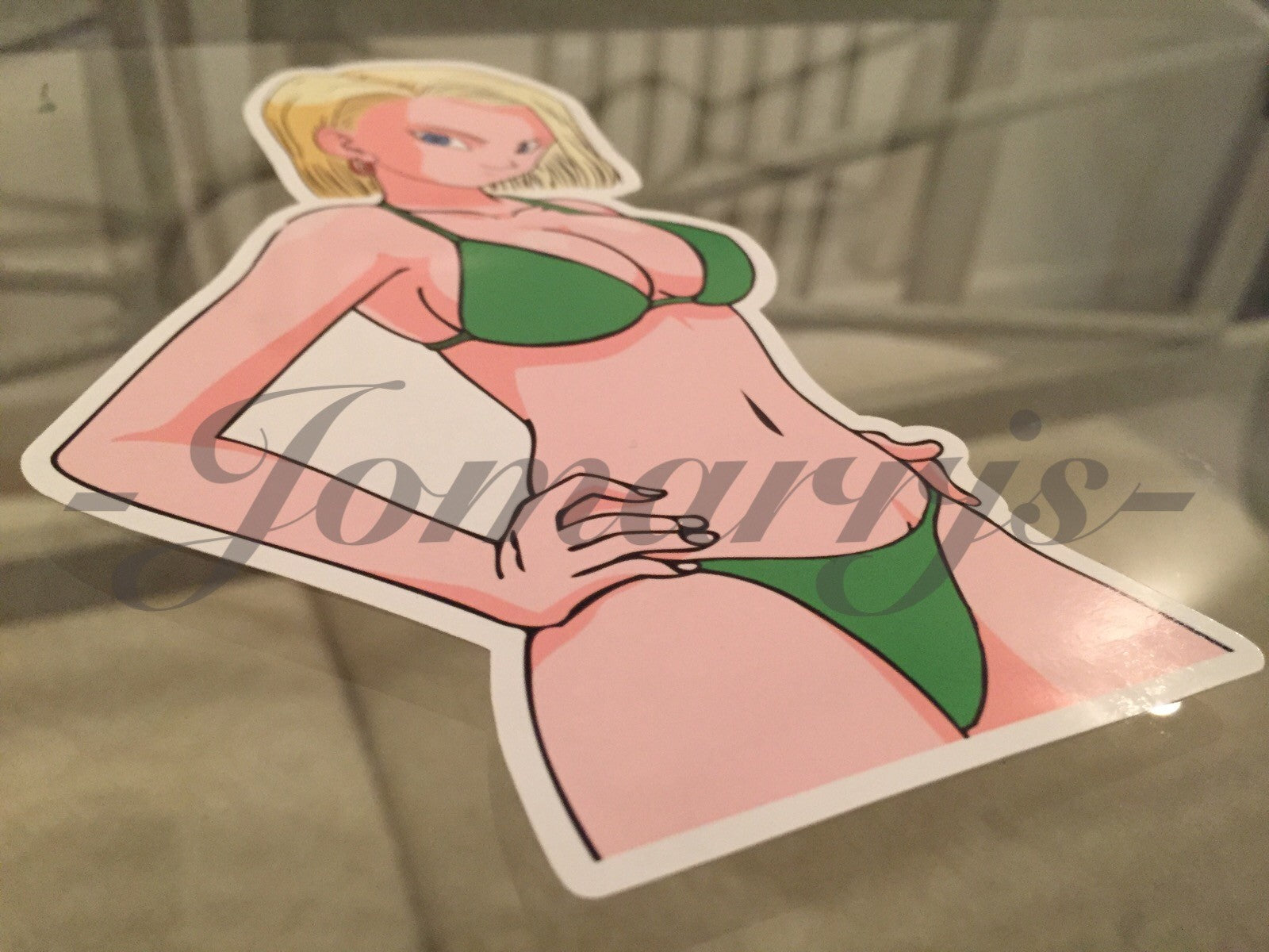 Dragon Ball Z Anime Android 18 Bikini Sun Fun Sticker Decal Vinyl DBZ