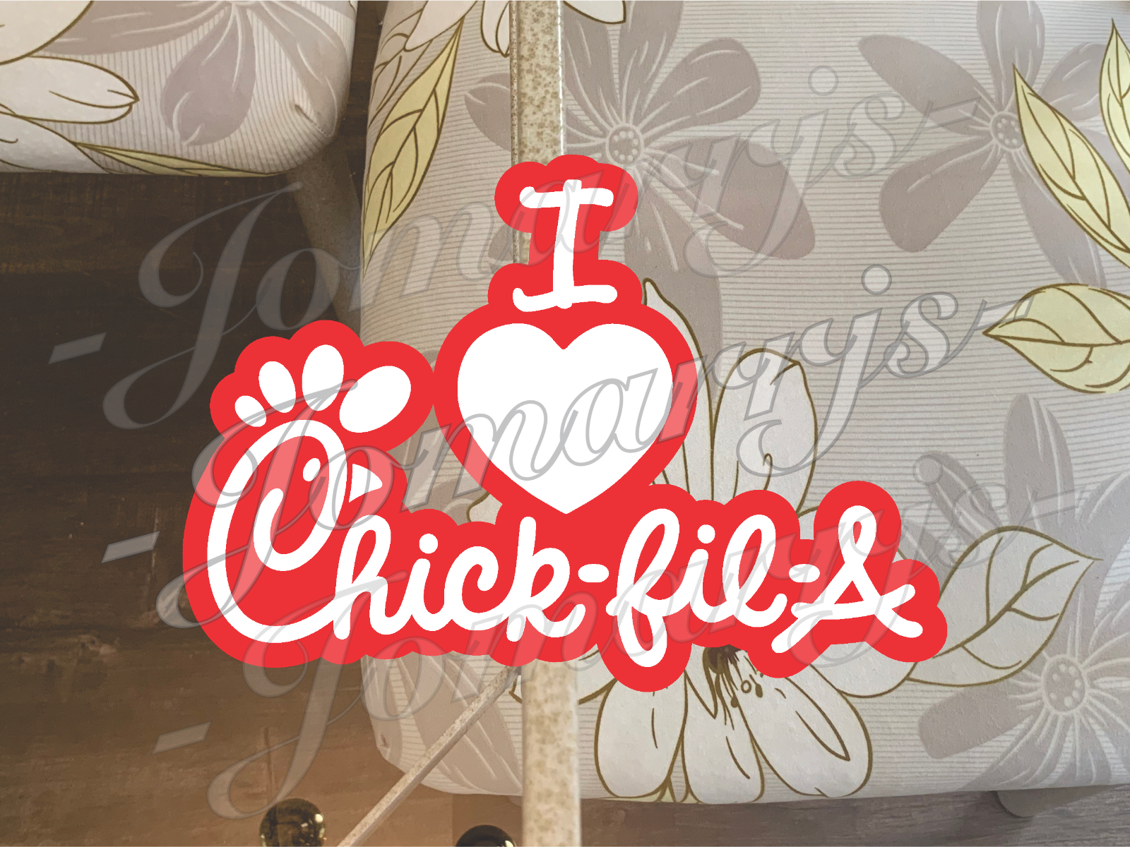 Chick Fil A Logo Custom Vinyl Sticker Decal fan tumbler laptop fast food