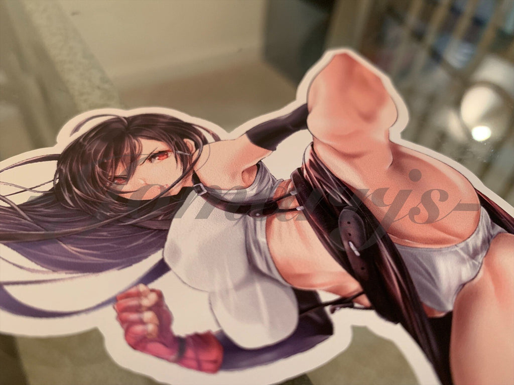 Final Fantasy Gaming Tifa Lockhart Sticker Decals Vinyl ff 7 anime #52